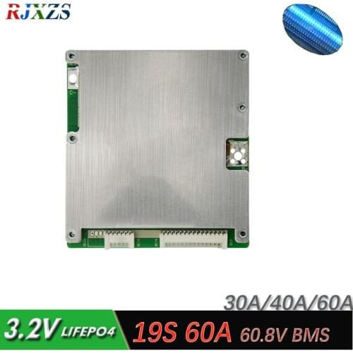19S 60A version S LiFePO4 BMS/PCM/PCB battery protection board for 19 Packs 18650 Battery Cell w/ Balance w/Temp