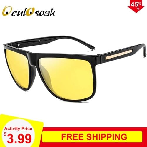 OculOsoak 2019 Polarized Sunglasses Mens UV400 Protection Night Vision Driving Glasses Women Goggles Anti-Glare Sun Glasses
