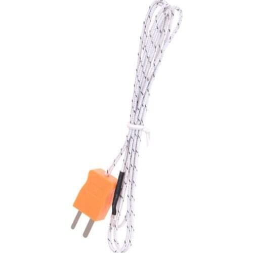 28TB 100cm K-type Test Length Wire Temperature Thermocouple Sensor Probe Tester Line -50-400℃ for Refrigerator Remote Monitor