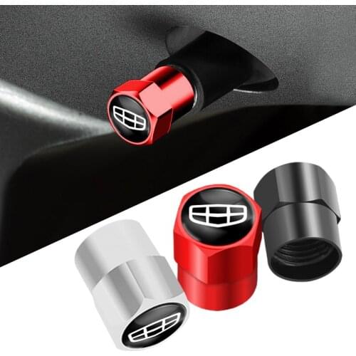 4PCS Metal Alloy Car Wheel Tire Valve Stem Caps For Geely Atlas SUV Boyue Borui Coolray Emgrand NL3 EX7 X7 EC7 GX7 GT GC9 X6