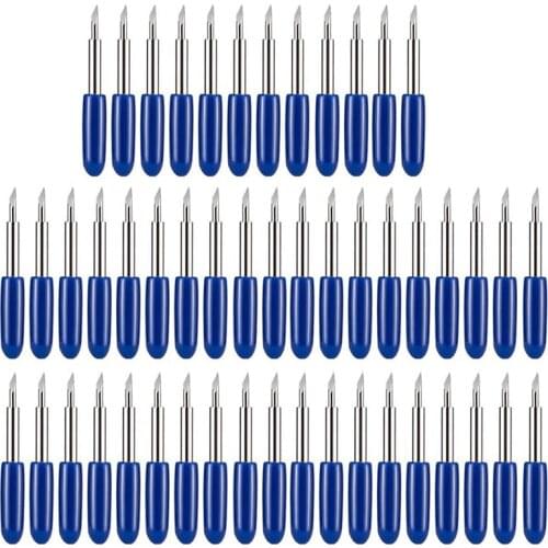50PCS Deep Cut Blades for Cricut Explore Air 2 Air Maker Expression Vinyl Fabric 60 Degree Cutting Blades Replacement Promotion