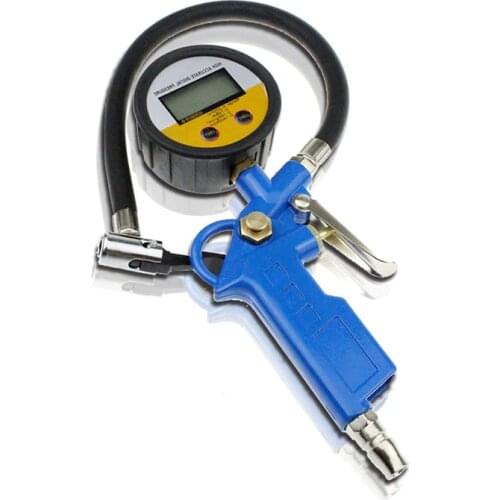Car Digital Tire Inflator Auto Inflating Gun Air Tyre Pressure Manometer LCD Gauge Tester Pistol