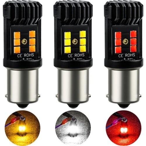 Car LED Light 1156 1157 T20 T25 3030 12LED 6500K Brake Turn Signal Bulb Reversing Lights