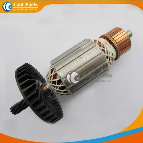 Free shipping! AC 220V 9-Teeth Drive Shaft Electric cutting machine Armature Rotor for Makita LS1040 , High-quality