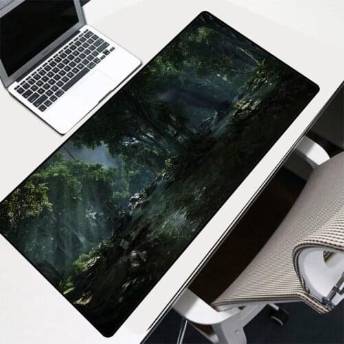 Forest Stream Landscape Large Speed Mouse HD Print Computer Gamer Locking Edge Mousepad XXL Keyboard PC Mice Mats Pad for Csgo