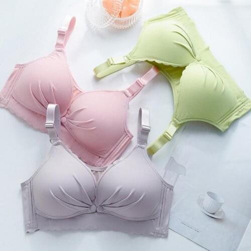 Women Bras Sexy Nursing Bra Front Closure Bralette Women Wireless Maternity Brassiere Breastfeeding underwear five cup sizes