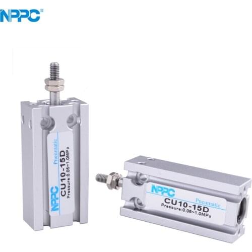 CU series free mounting cylinder, NPPC brand, CU10-15D