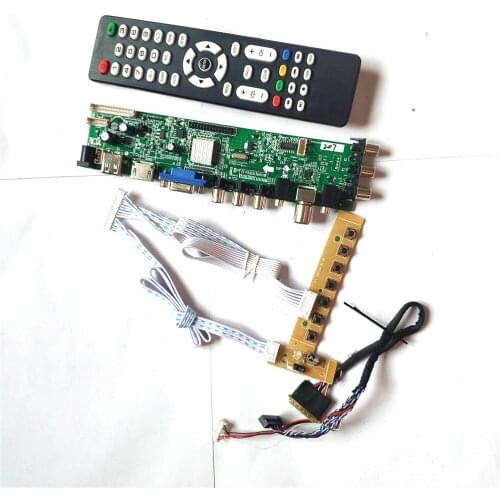 For LP140WH1-TLA1/TLA2/TLA3/TLA4 DVB LVDS 40PIN 1366*768 universal HDMI-Compatible VGA USB TV 3663 LCD Controller board