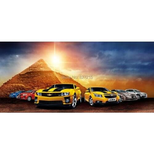 EU-152 European Building Printing Ceiling Film/ Wall Stretch Film/ Wall paper Decoration/ Famous Building