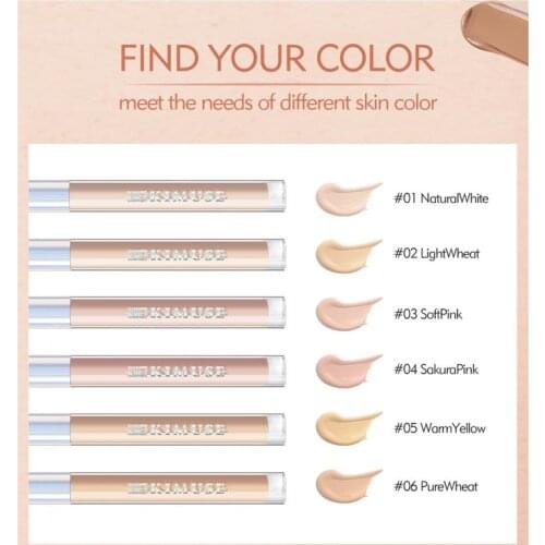 Facial Concealer LongLasting Waterproof Moisturizing Cover Acne Dark Circles Pores Face Brightening Portable Foundation TSLM1