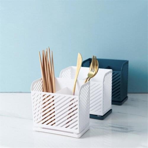 Multifunctional Spoon Fork Chopstick Storage Holder Box Kitchen Drain Rack Basket Fork Spoon Shelf Organizer Kitchen Utensil