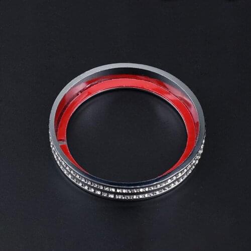 Dedicated to the new xyla air conditioning knob decorative ring set with diamond air-conditioning switch button modification