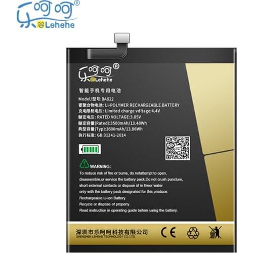 New LEHEHE Battery for Meizu Note 8 BA822 Batterie Bateria High Quality Replacement 3600mAh Bateria Replacement with Tools Gifts