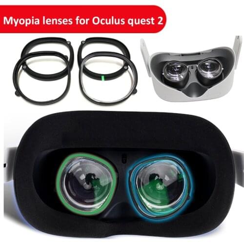 Customized Myopia Astigmatism Glasses for Oculus Quest 2 Nearsighted Lens Inserts VR Prescription Magnetic Protective Frame
