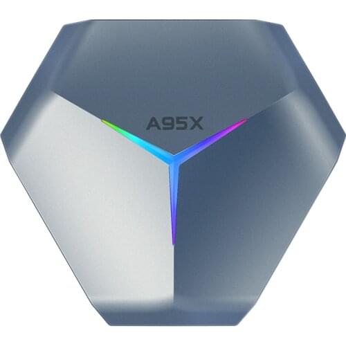 A95X F4 Amlogic S905X4 RGB Light Smart TV Box Android 10 Max 4G 128GB Dual Wifi Youtube 8K Media Player Android 10.0 Set Top Box