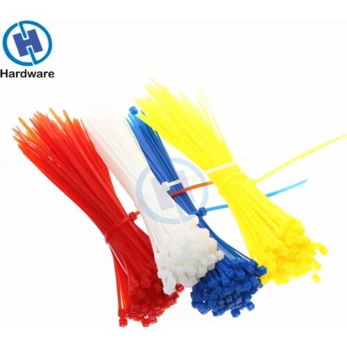 100Pcs/Bag 2.5mm*150mm Multi Color Self-locking Cable Ties Silicone Cable Tie Silicone Twist Tie