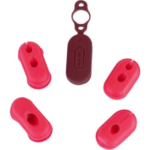 4pcs for M365 Xiaomi Scooter Rubber Charge Port Cover Rubber Plug for M365 Bird Electric Scooter Parts for Xiaomi M365 Parts