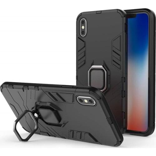Luxury Armor Ring Case For iPhone 6 7 8 Plus Case Magnetic Anti-Fall Shockproof Full Back Case For iPhone 5 5S Se Xs Max XR case