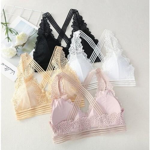 Sexy Lace Bra Bralette Wireless Bras For Women Lingerie Sexy Bralette Push Up Bra Female Underwear Comfort Seamless Soft Bras