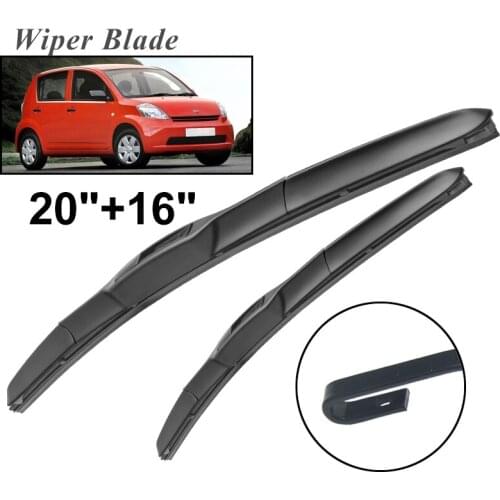 Okowiper RHD & LHD Front Wiper Blades For Daihatsu Sirion 2005 - 2014 Windshield Windscreen Front Window 20"+16"