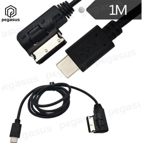 USB 3.1 Type C to Media In AMI MDI Charger Cable Cord For VW AUDI Q5 Q7 Macbook