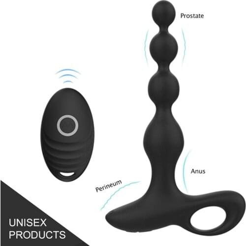 Vibrator Anal Plug Male Prostate Massage Silicone Waterproof Prostate Stimulator Butt Plug Delay Ejaculation Sex Toys For Adult