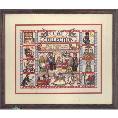 Gold Collection Lovely Counted Cross Stitch Kit Cat Collection Cats Kitten Kitties Kitty dim 35008
