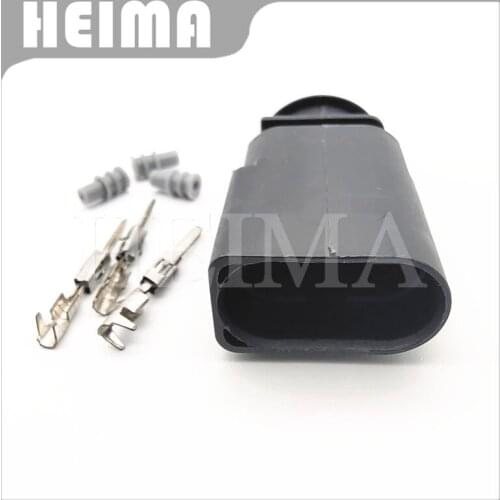 10/20/30sets 1.5mm 3 Pin way male auto temp Sensor Deflation Valve plug waterproof connector For VW Audi A4 A6 AVK 1J0 973 803