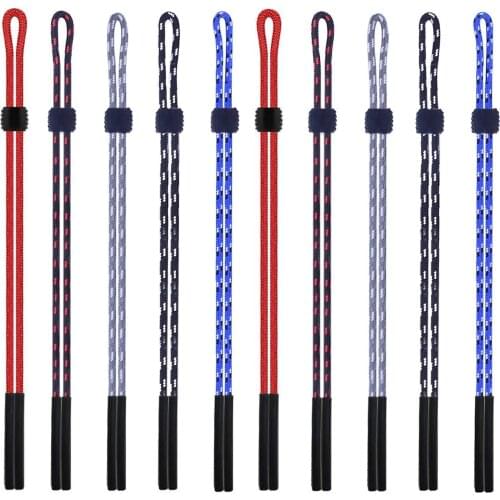 10pcs MultiColor Safety Adjustable Unisex Sunglass Glasses Eyeglasses Eyewear Cord Holder Neck Lanyard Strap String for Sports