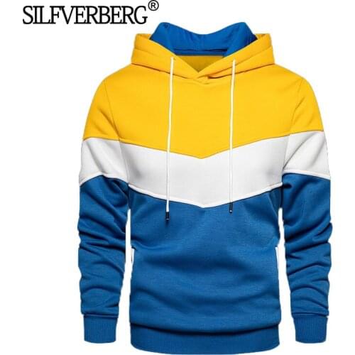 2021 Mans Patchwork Hoody Sweatshirts Drawstring Pullovers Tops Male Loose Hoodies Tracksuit Bodybuilding Running Sport Outwear