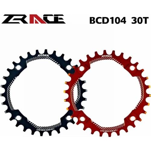 2020 ZRACE Narrow Wide Chainring 104BCD 30T Bike Bicycle Chainwheel AL7075 CNC for 9 10 11 12 Speed MTB Cycling Accessories