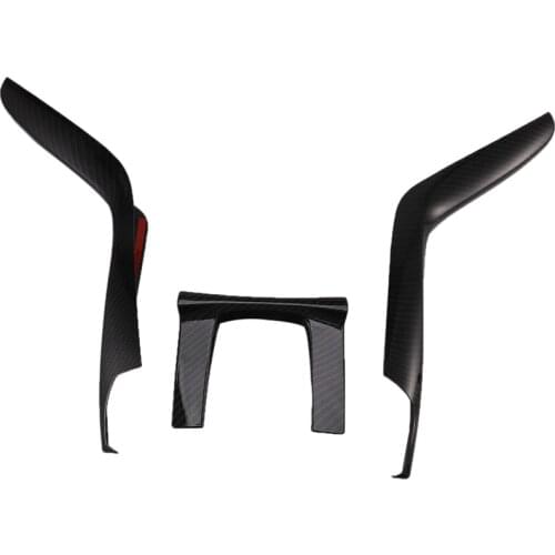3Pcs Car Interior Gear Box Console Panel Frame Cover Trim Decoration For Honda Civic 2016 2017 Car Accessories