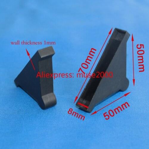 White black 8 mm thickness borad corner cover protector glass corner board corner plastic cover mirror plate photo frame plate