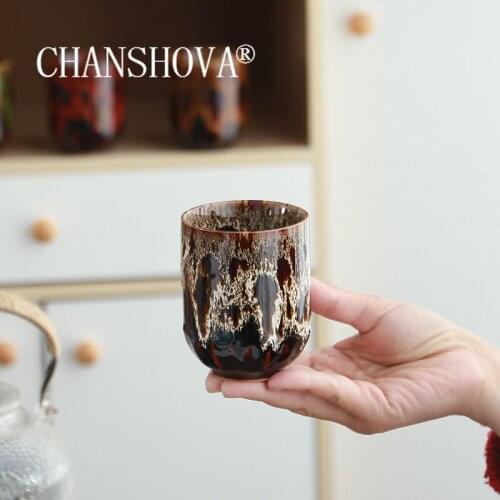CHANSHOVA 160ml Chinese retro Handmade Ceramic tea cup Coffee Cups High Temperature Firing Chinese porcelain H597