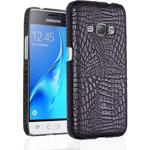 For Samsung J1 2016 J120F Case Quality PC Crocodile Grain Back Cover Hard Case for Samsung Galaxy J1 2016 J120 J120H SM-J120F