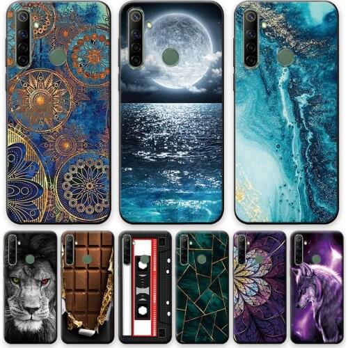 Realme 5 Case For OPPO Realme 5 Silicone Back Cover on Realme5 Cute Beautiful Soft TPU Slim Phone Case For Realme 5 Bumper Etui