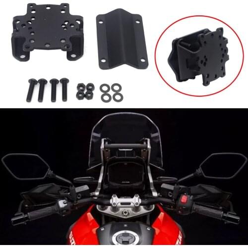 Black Navigation Bracket Mount Smartphone GPS Holder For Suzuki DL1050XT A V-Strom vstrom 1050A DL1050 2019-2020
