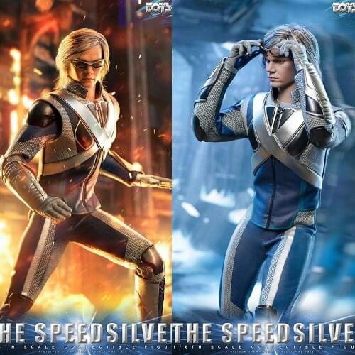 TOYS ERA TE032 1/6 Scale Collectible Full Set Speedsilver Evan Peters Model with Ultimate Combat Suit Model for Fans Gifts