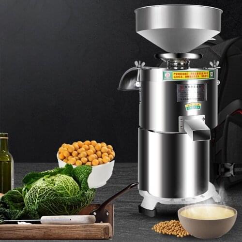 Commercial Sesame Paste Machine Blender Soy Milk Grinding Machine Kitchen Grain Grinder Slurry Separator Refiner Machine