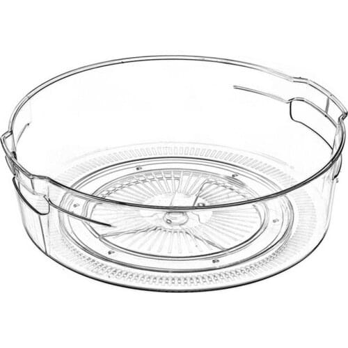 Multif Kitchen 360 Rotating Storage Tray Kitchen Spice Jar Snack Tray Home Seasoning Spice Racks Organizer Kitchen Storage Tray