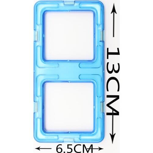 LittLove Oblong 2 Times Square Magnetic Toy Bricks and 3D Magnetic Building Blocks Matched Toy Bricks Kids Birthday Gift Family