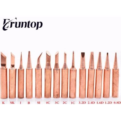 1pcs copper Tip 900M-T for Hakko Eruntop 936 937 8586 Soldering Rework Station