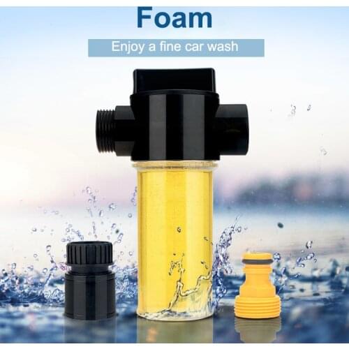 Adjustable Foam Generator Foam Applicator For Expandable Garden Hose Snow Car Washer Nozzle Cannon High Pressure Soap Bottle