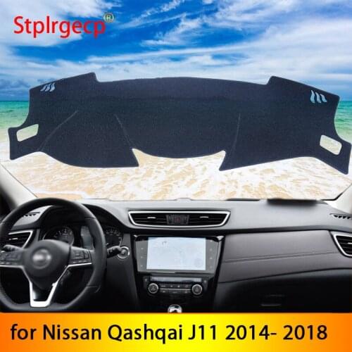 For Nissan Qashqai J11 2014 2015 2016 2017 2018 Anti-Slip Mat Dashboard Cover Pad Sunshade Dashmat Dash Carpet Car Accessories