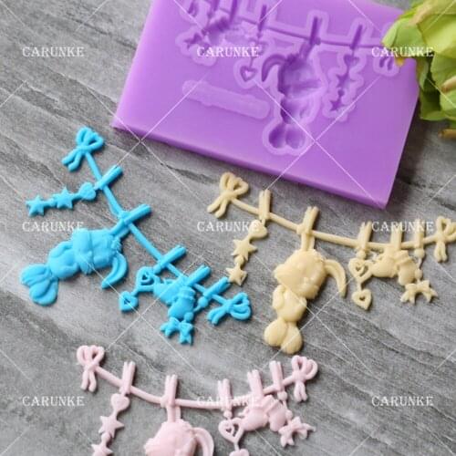 Rabbit silicone mold Childhood fondant mold Cake Decorating Mold birthday cake moulds chocolate gumpaste moulds