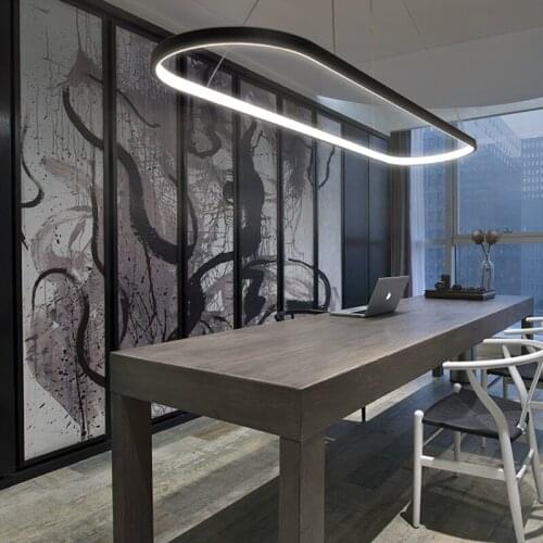 Modern Led Hanging Pendant Lights Length 700/900/1200mm Dining Kitchen Room High Brightness Suspension luminaire Pendant Lamp