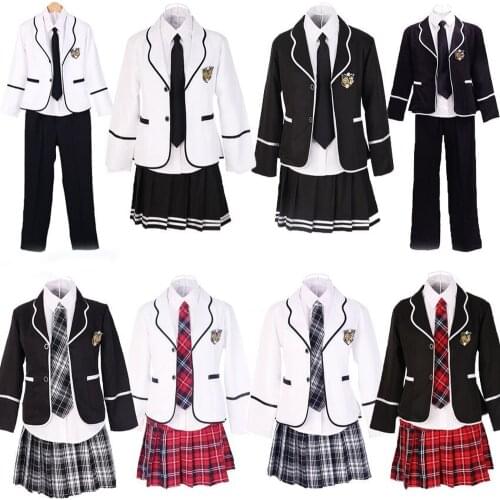 2020 Junior High School Boys and Girls Students Suit Students Long-sleeved School Uniforms Japan and South Korea JK Uniforms