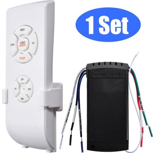110V 220V Universal Ceiling Fan Light Lamp Remote Receiver Kit Timing Wireless Control Switch Wind Speed Remote Control