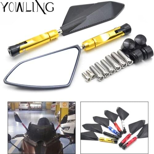 Motor Rearview Mirror Scooter motorcycle Scooter Rearview Mirrors for yamaha R3 J6N XJ6 FZ6 SJ6S FZ6S FZ6 FAZER zx6r zx9r zx12r