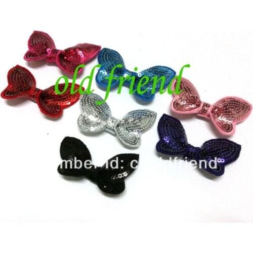 2.8" sequin butterfly 8 color IN STOCK Free Shipping 120 pcs/lot